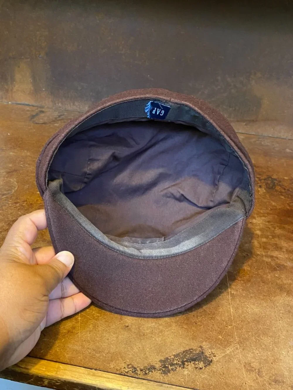 Y2K GAP Cadet Military Hat Chocolate Brown Hat Cap Fidel Castro JLO Aguilera
